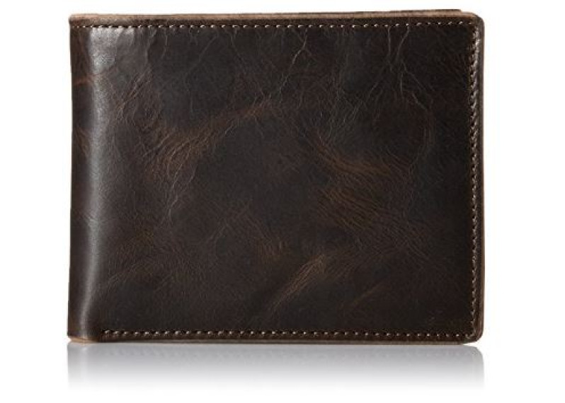 Fossil Men's Anderson Bifold Wallet with Flip ID Window - Black
